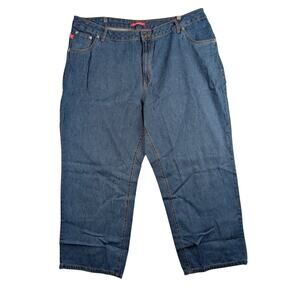 Woman Within Natural Fit 22WP 27" Inseam High Rise Wide Leg Plus Size Denim Jean